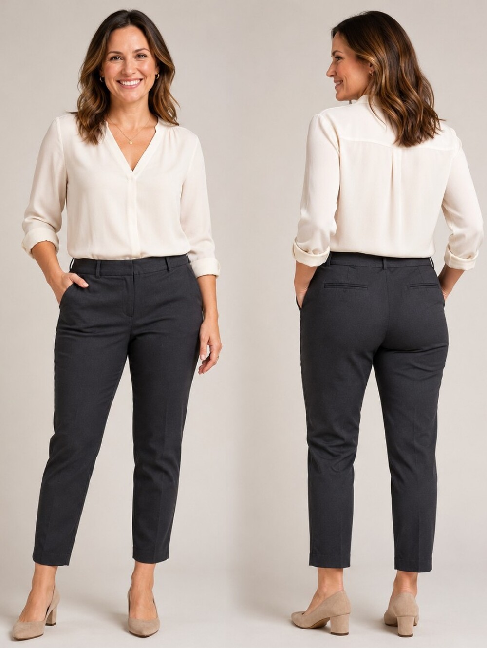 LOFT Outlet Navy Slim Ankle Pants Size 14 Capsule Contemporary Classic